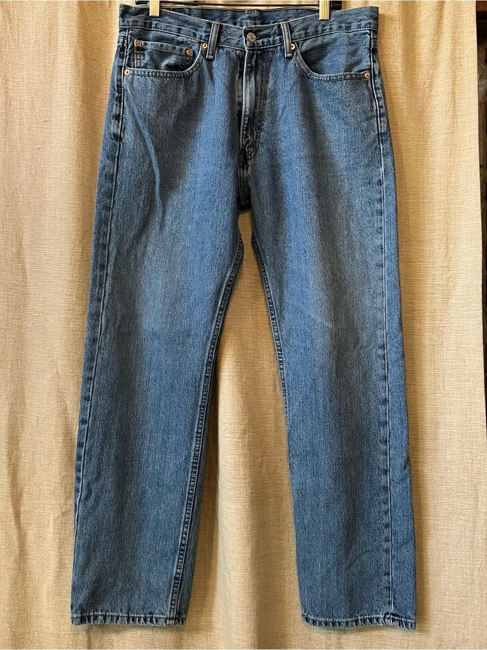 Levi’s men’s 505 straight leg original denim jeans 36 x 32